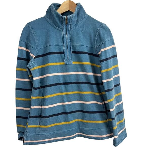 Fat Face Tops - Fat Face Airlie Quarter Zip Long Sleeve Stripe Women Size 6